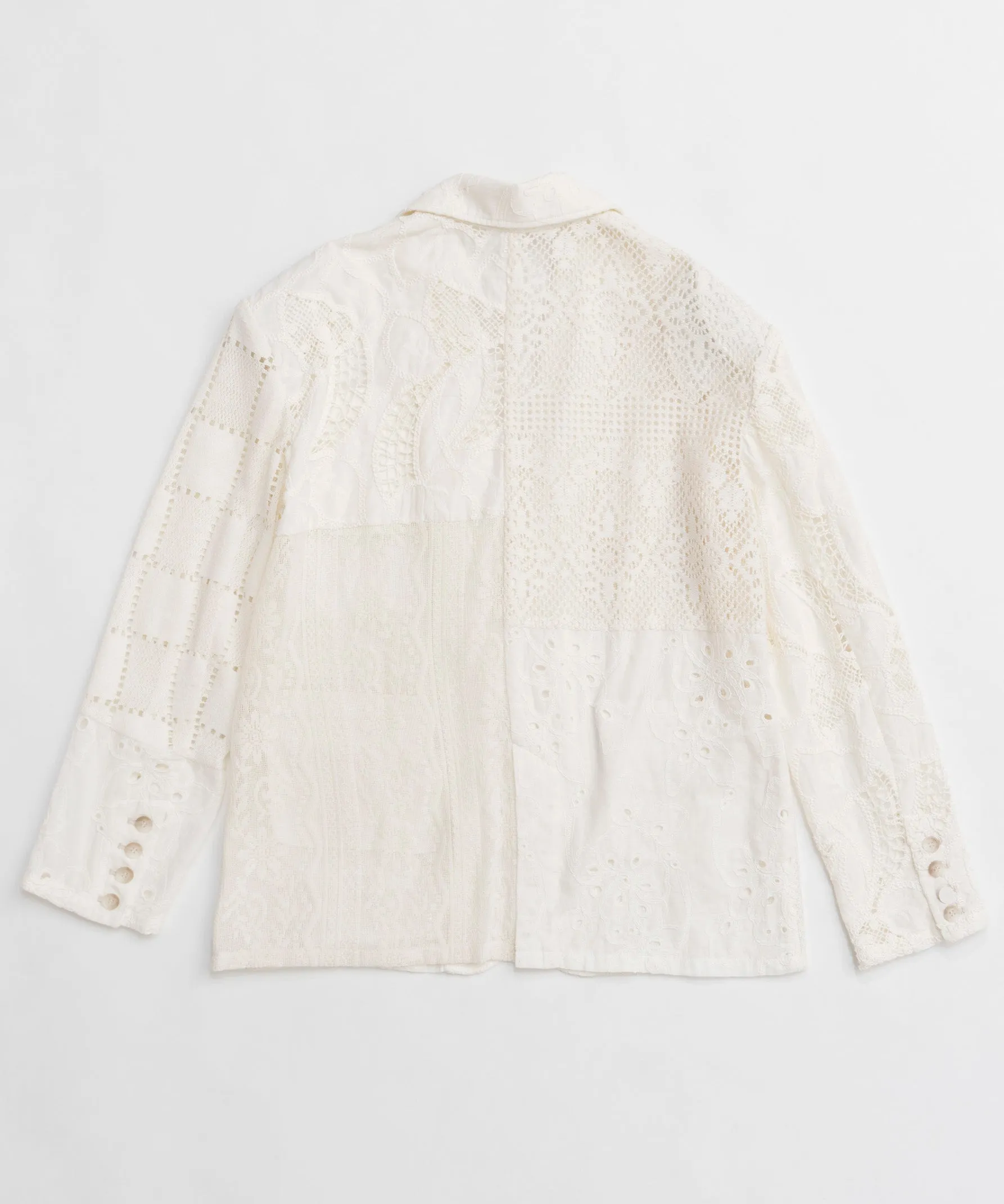 【25SPRING PRE-ORDER】Lace Fabric Docking Jacket