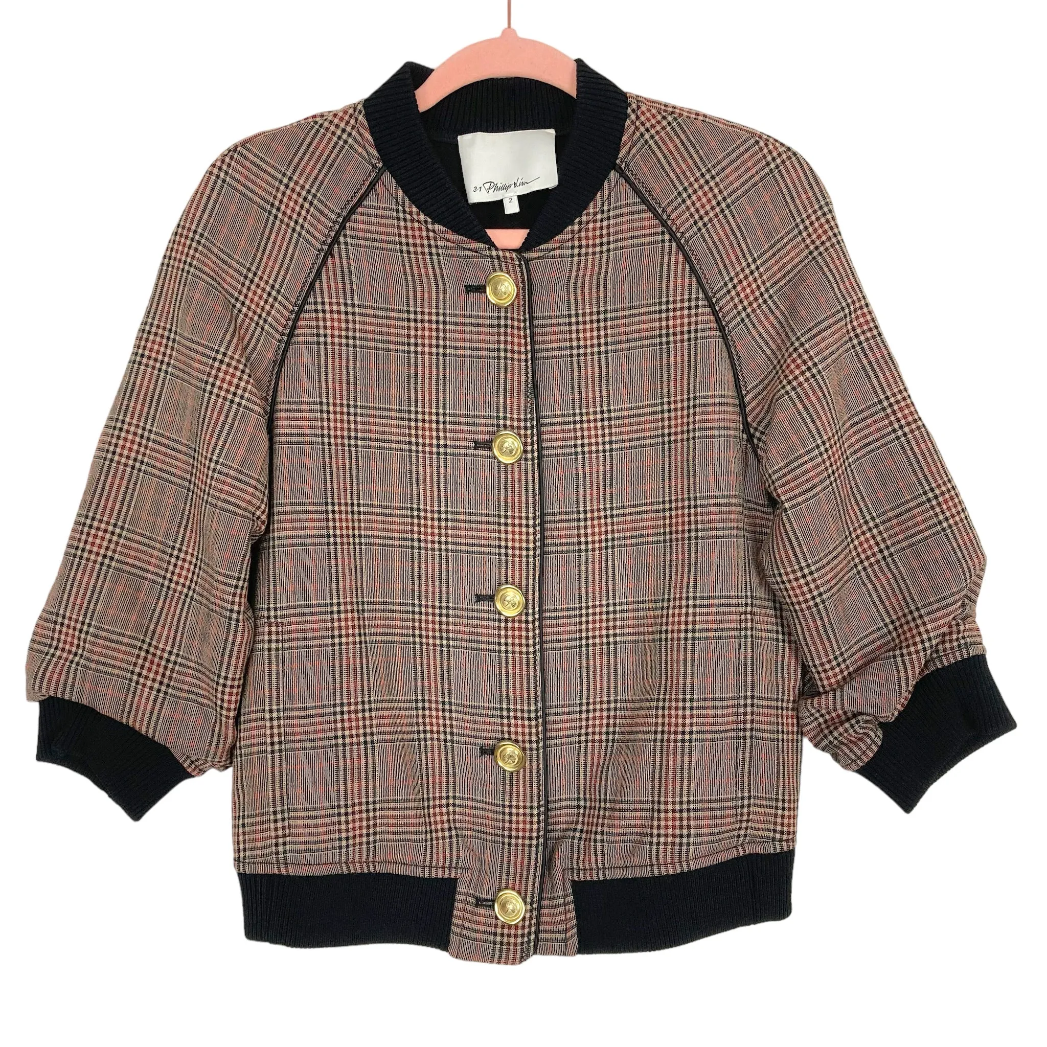 3.1 Phillip Lim 100% Wool Plaid Jacket- Size 2 (we have matching pants)
