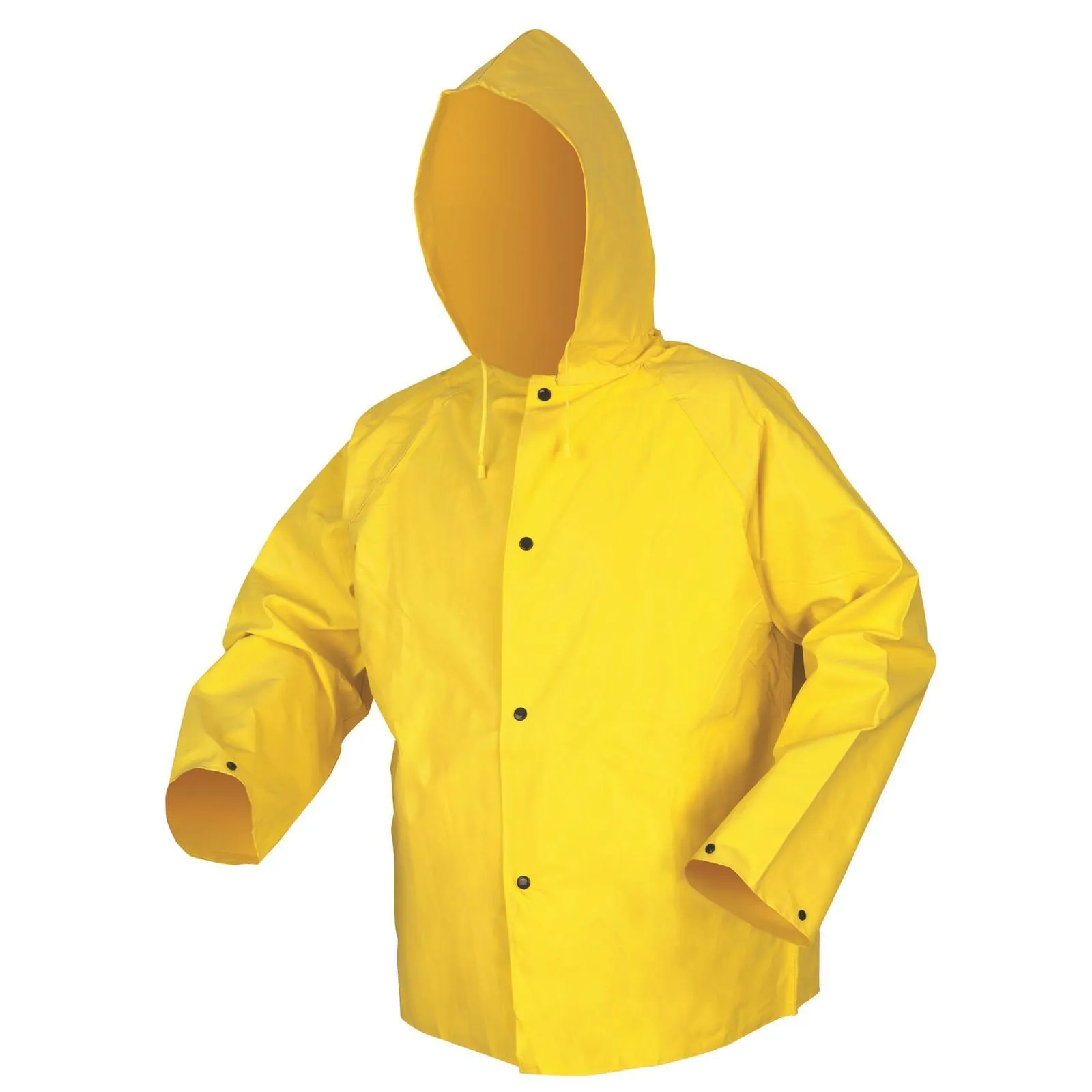 800JHM MCR Concord Flame Resistant,.35mm,Neoprene/nylon,Jacket W/Att Hood,Yellow