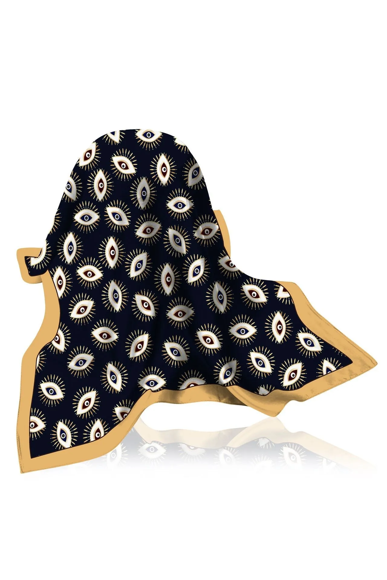 Black And White Silk Scarf
