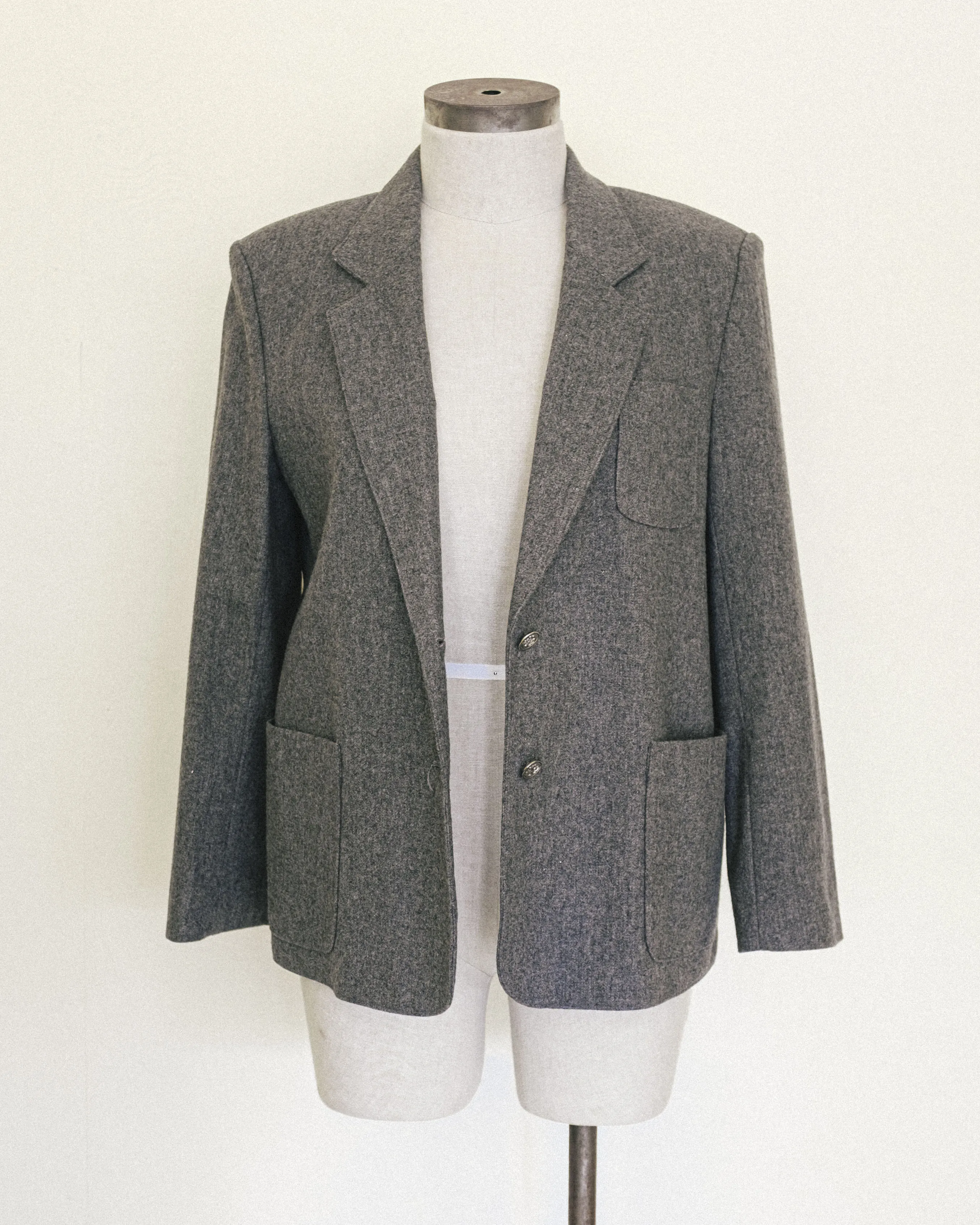 Charcoal Wool Blazer