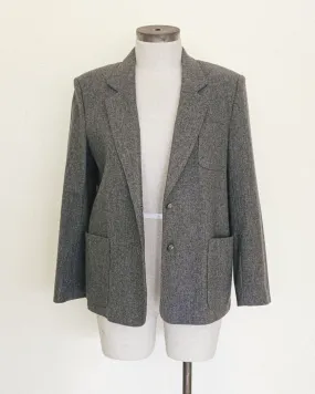 Charcoal Wool Blazer