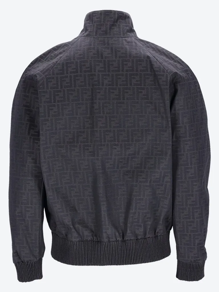 Coated canvas logo jacket