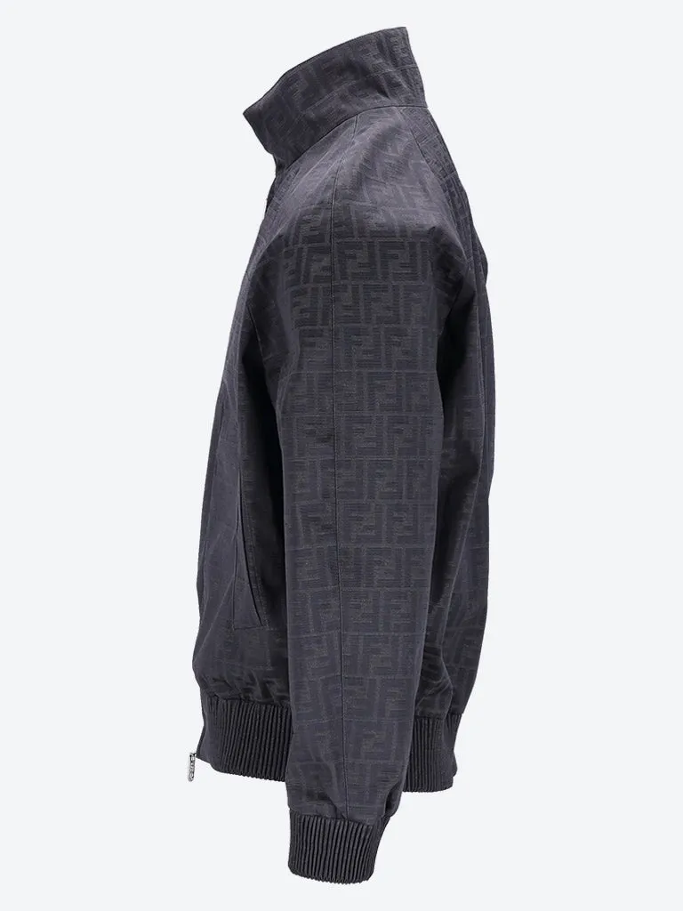 Coated canvas logo jacket