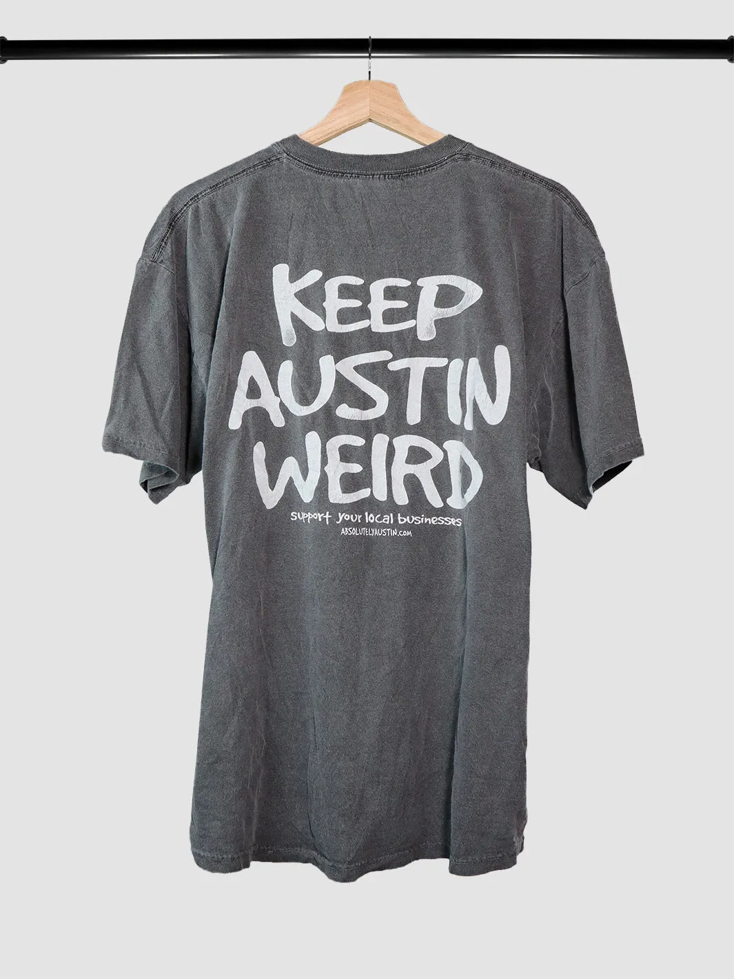 Keep Austin Weird Support Local Businesses T-Shirt (L)