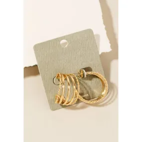 Layer Metallic Hoops