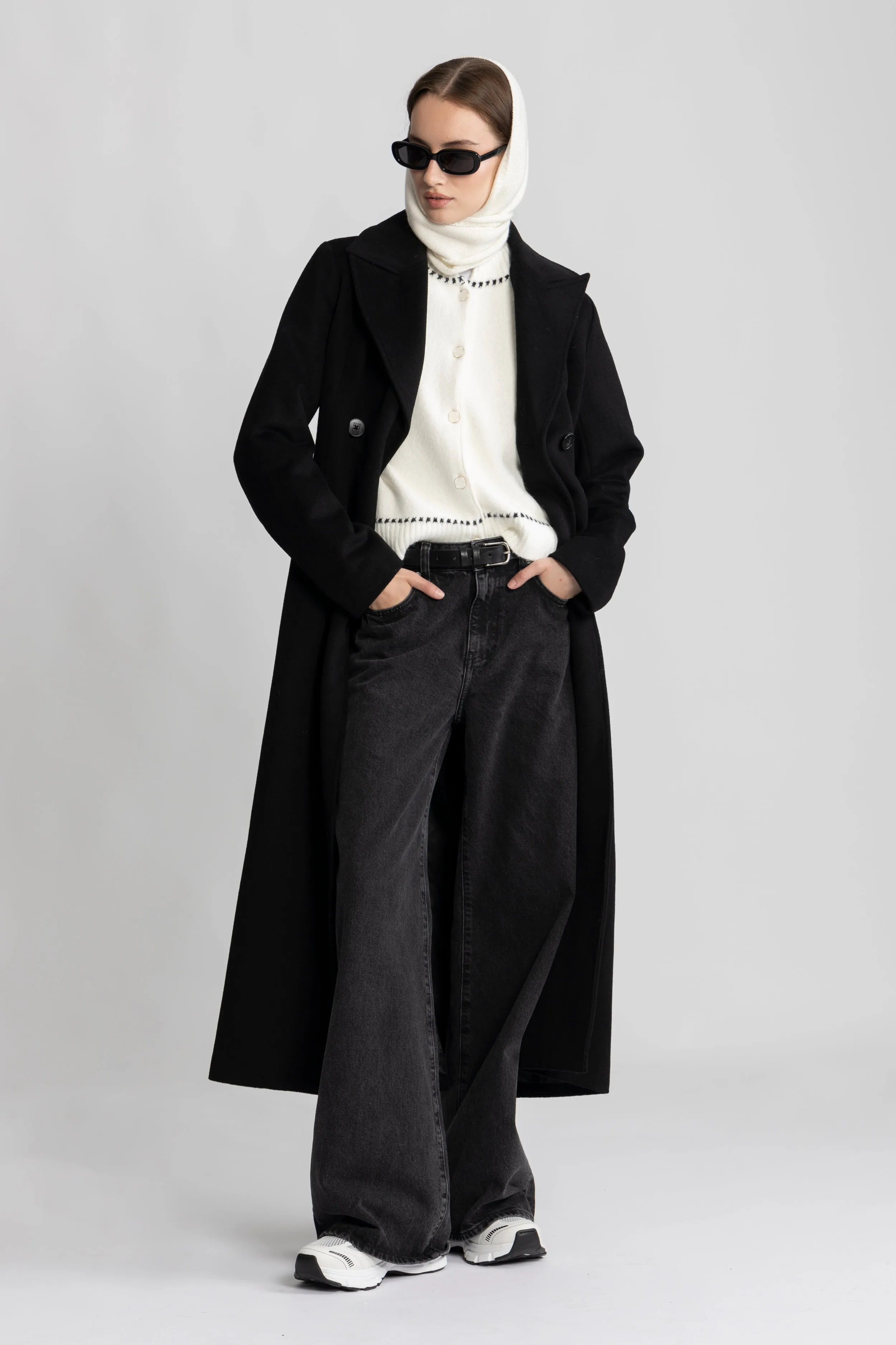 Louise Wool Coat - Black