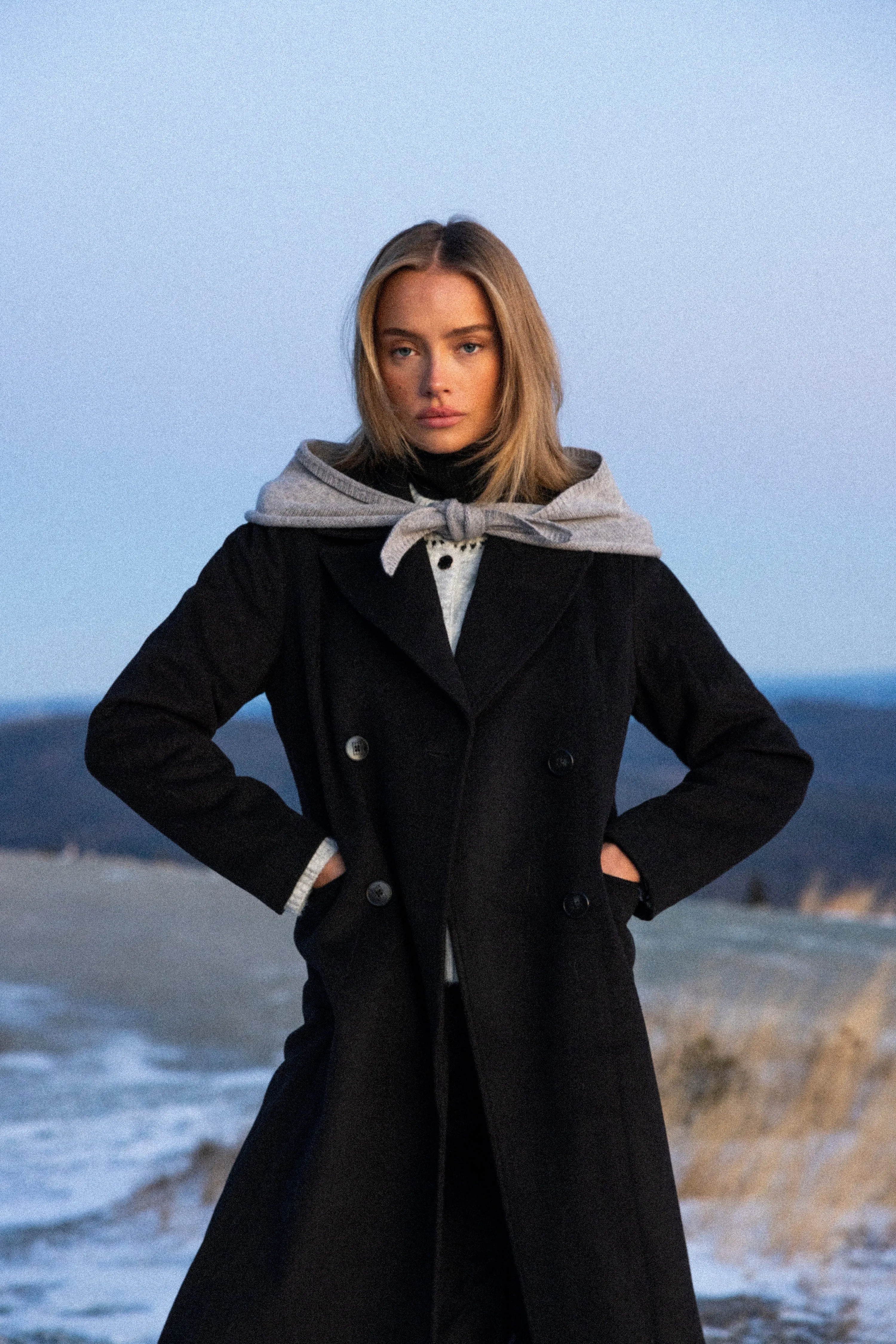 Louise Wool Coat - Black