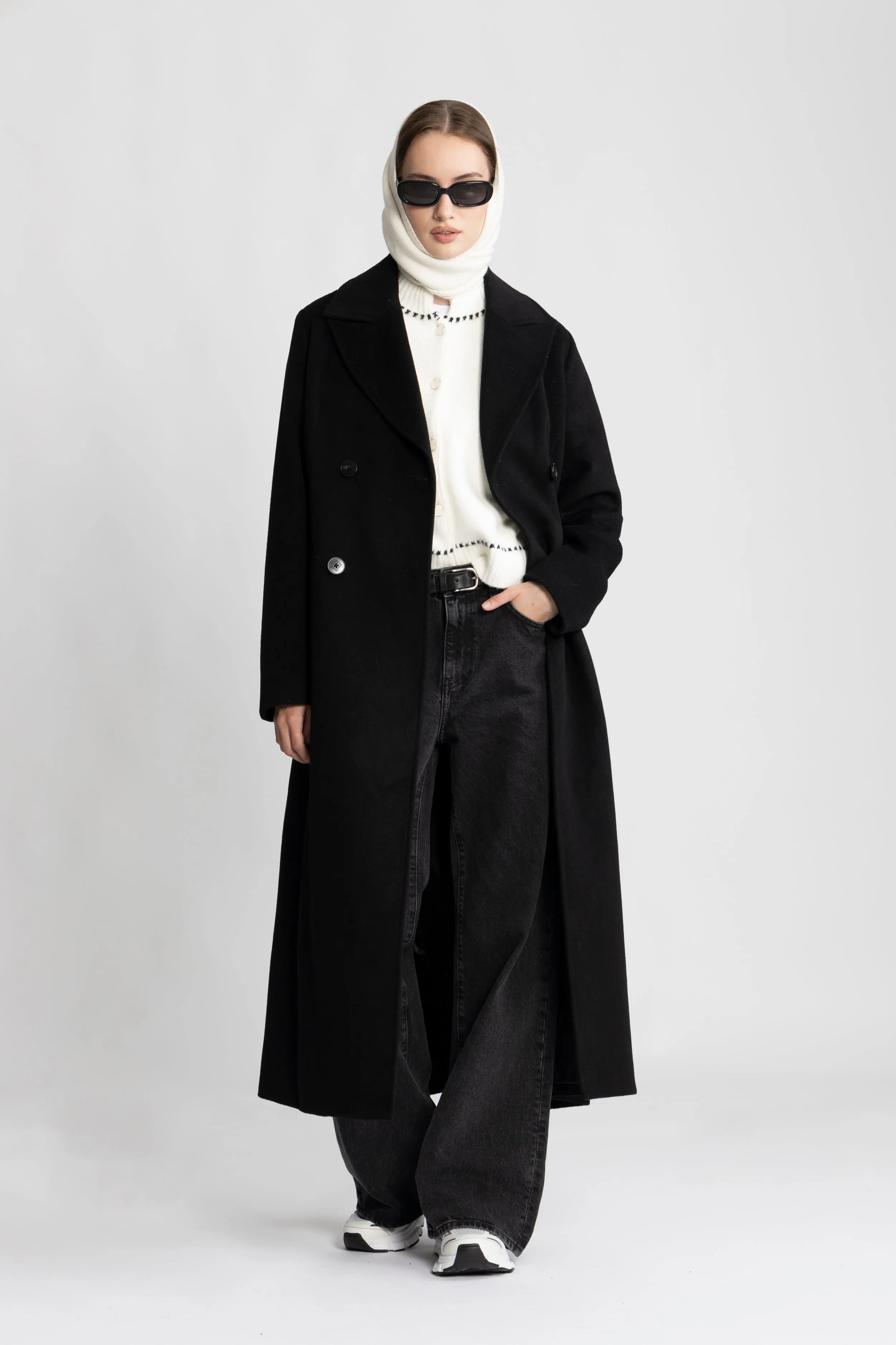 Louise Wool Coat - Black