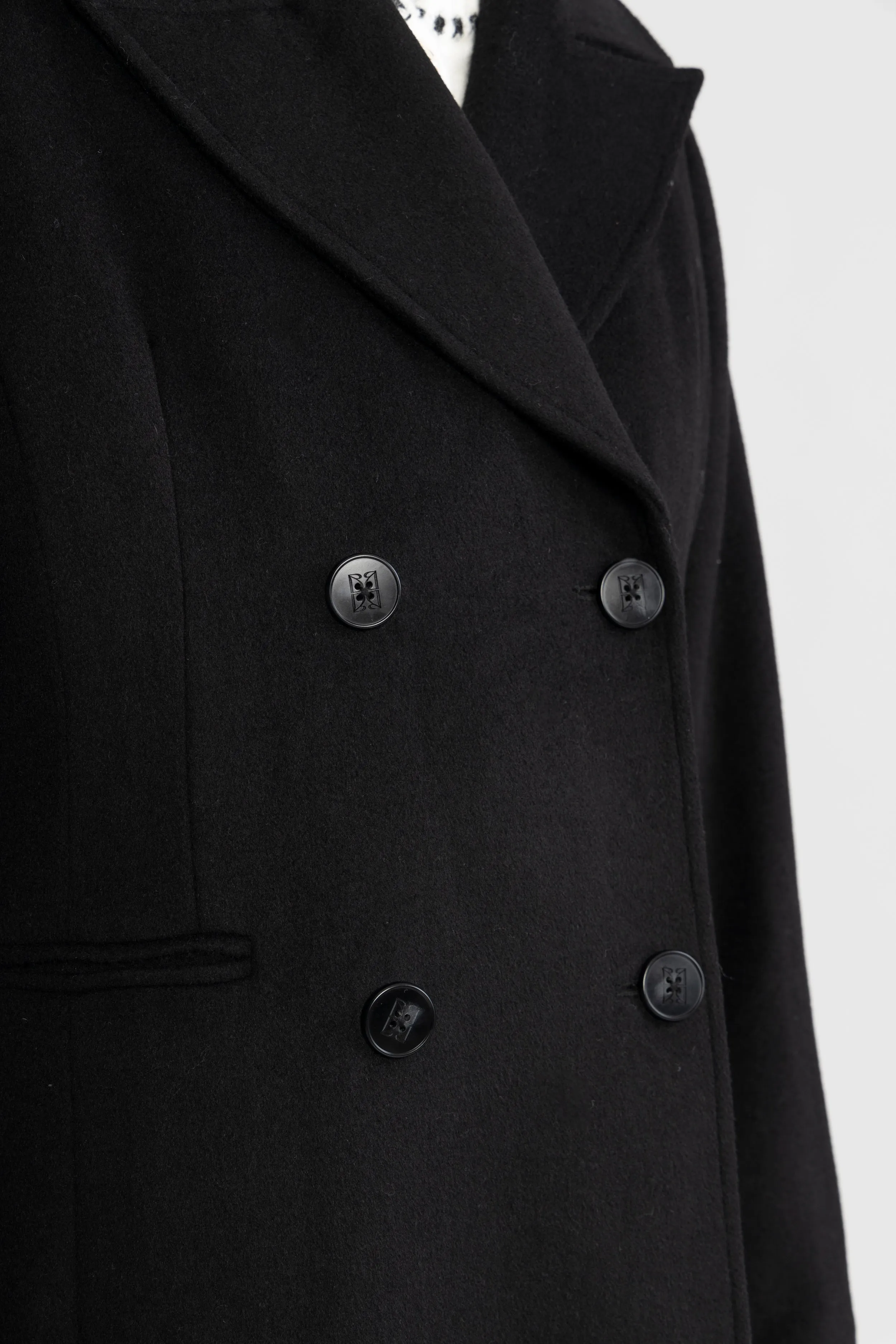 Louise Wool Coat - Black