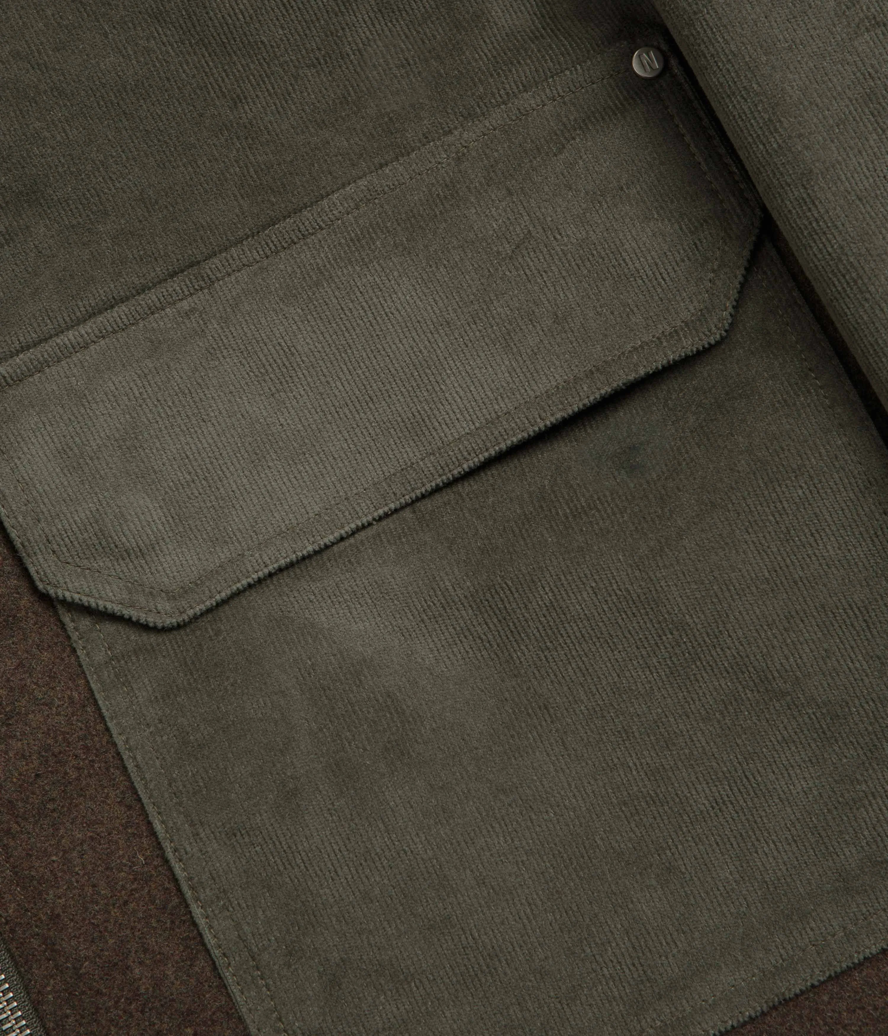 Norse Projects Hakon Solotex Corduroy Jacket - Ivy Green