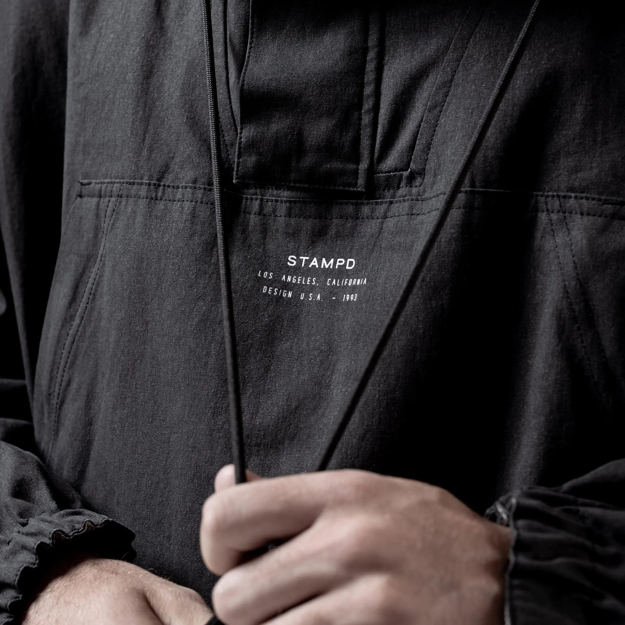 STAMPD A Street Reversible Anorak Black