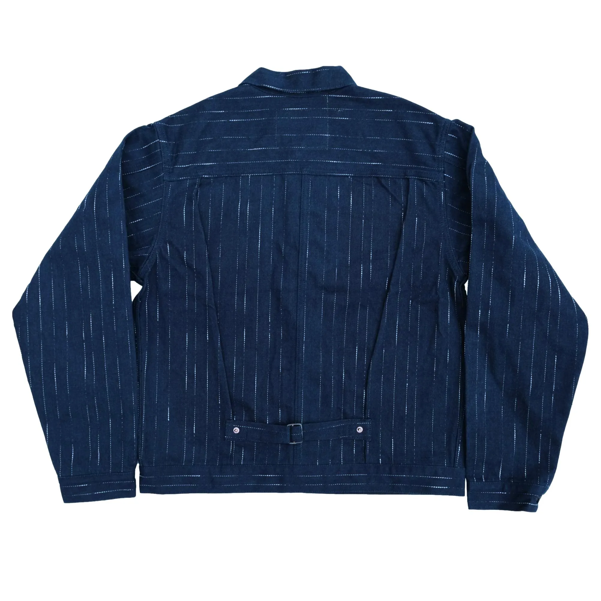 Studio D'Artisan Indigo "Rain" Kasuri Selvedge Jacket