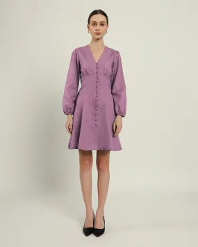 The Dafni Purple Swirl Cotton Dress