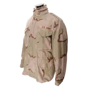 VINTAGE US ARMY M65 FIELD JACKET DESERT CAMO 1989 OPERATION DESERT STORM MEDIUM
