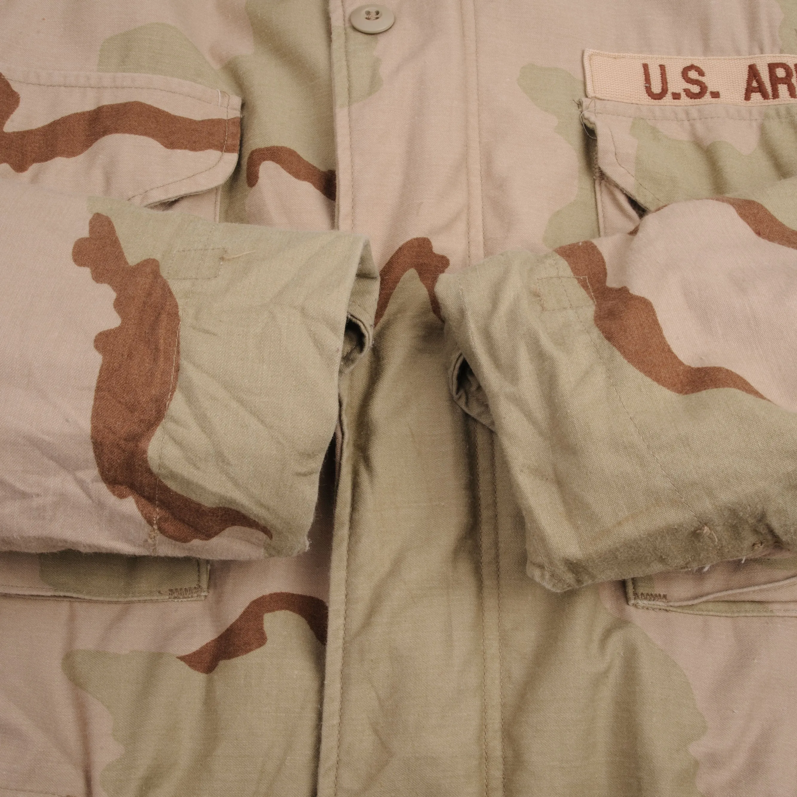 VINTAGE US ARMY M65 FIELD JACKET DESERT CAMO 1989 OPERATION DESERT STORM MEDIUM