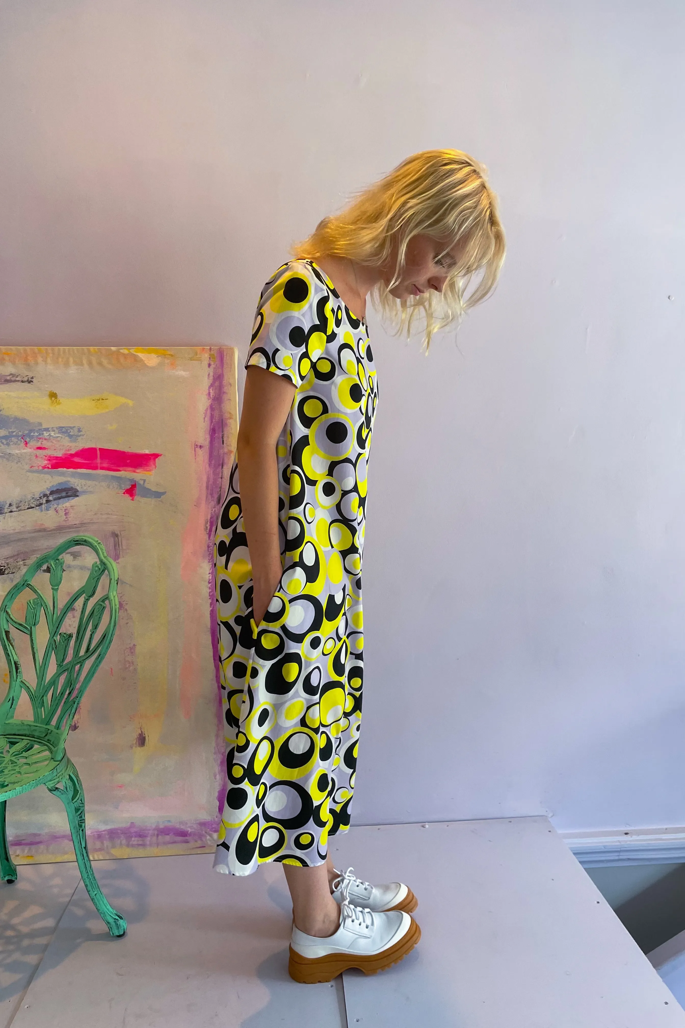 Vivetta - Circles Dress: Yellow & Black