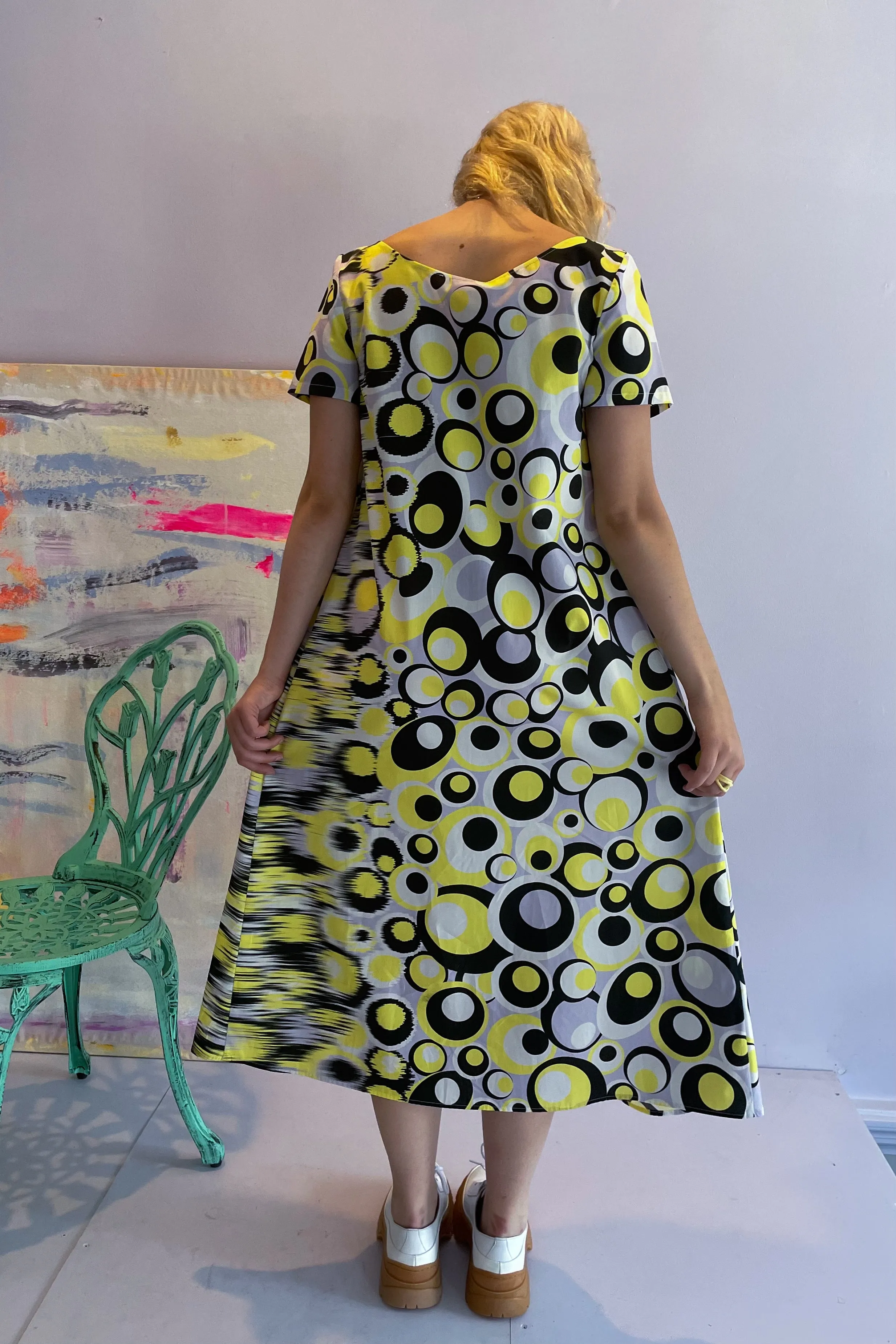 Vivetta - Circles Dress: Yellow & Black