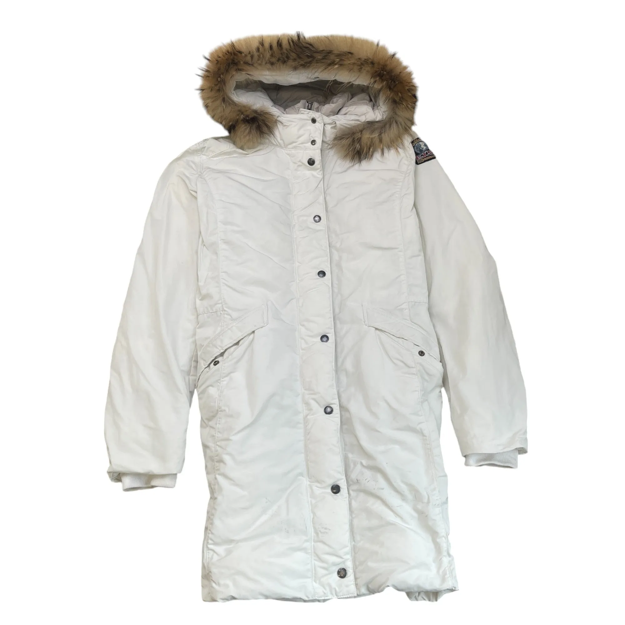 Women's Angie Down Jacket Cream Size XL