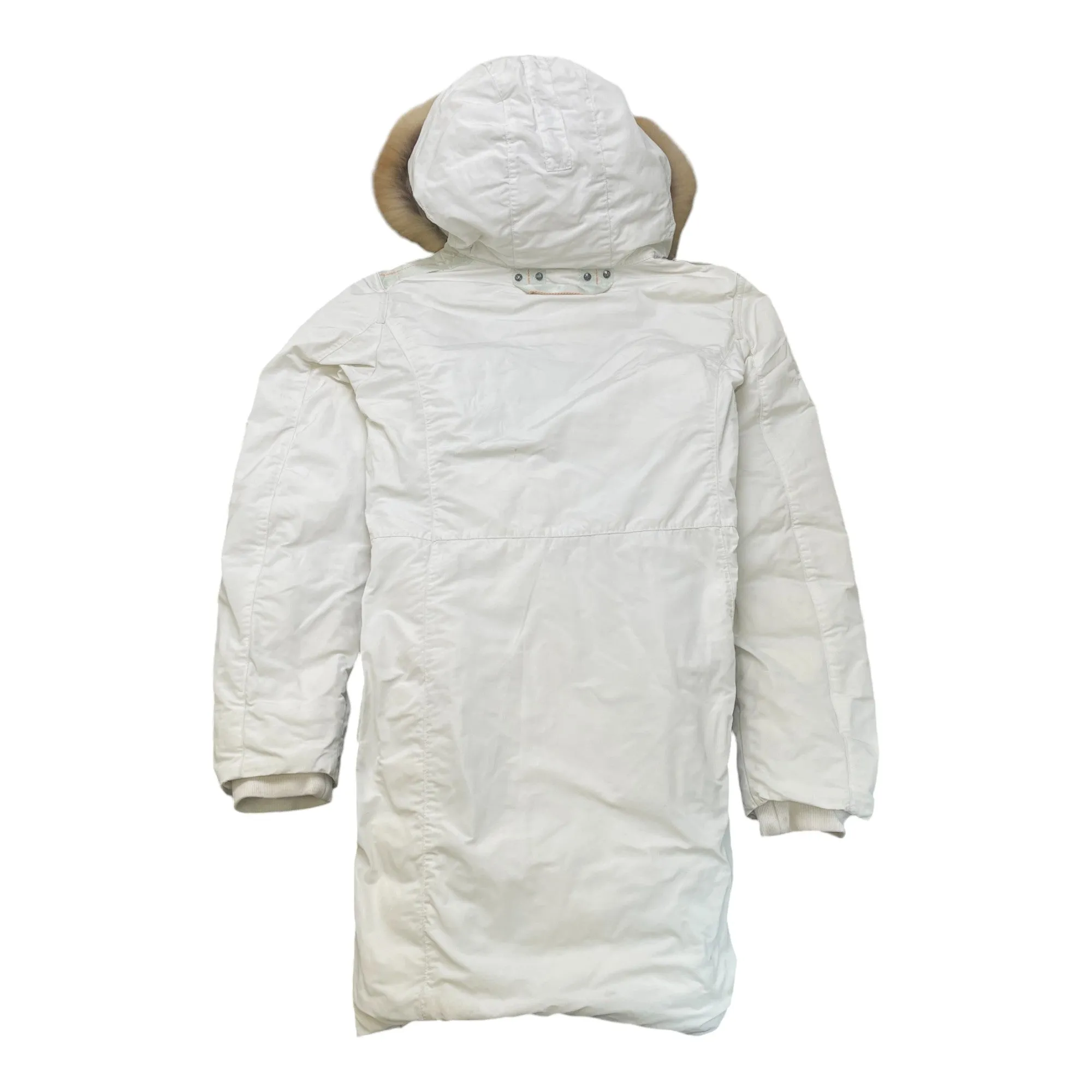 Women's Angie Down Jacket Cream Size XL