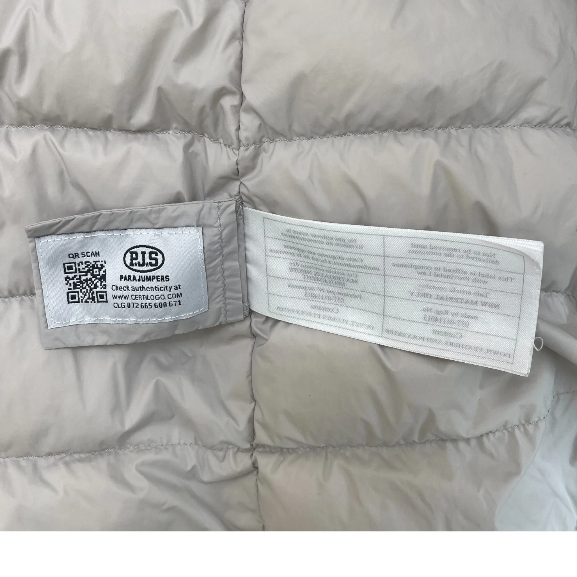 Women's Angie Down Jacket Cream Size XL