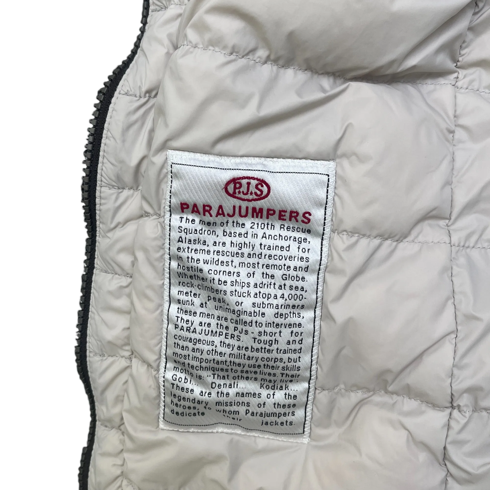 Women's Angie Down Jacket Cream Size XL