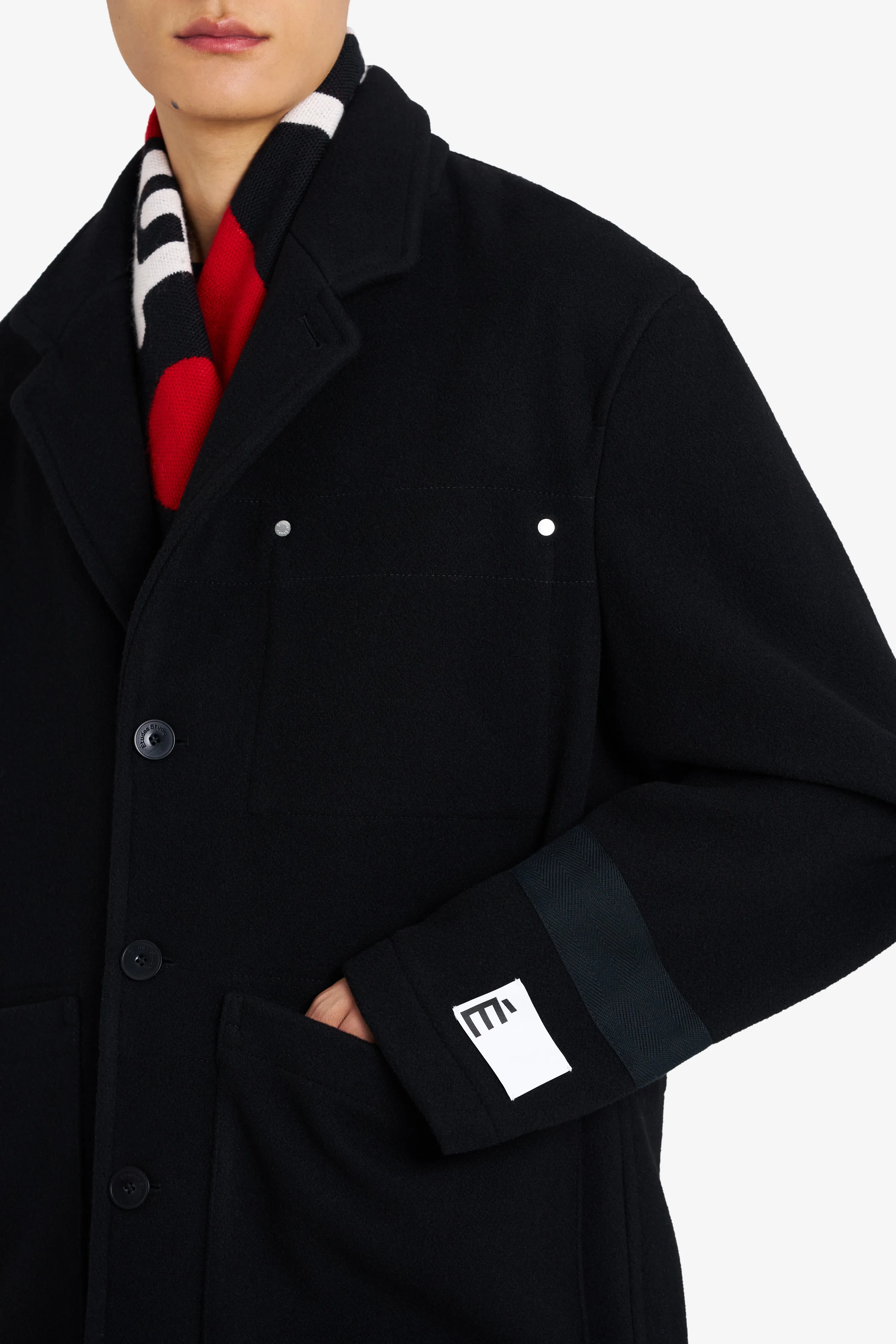 WOOL DRESSED UP JACKET BLACK