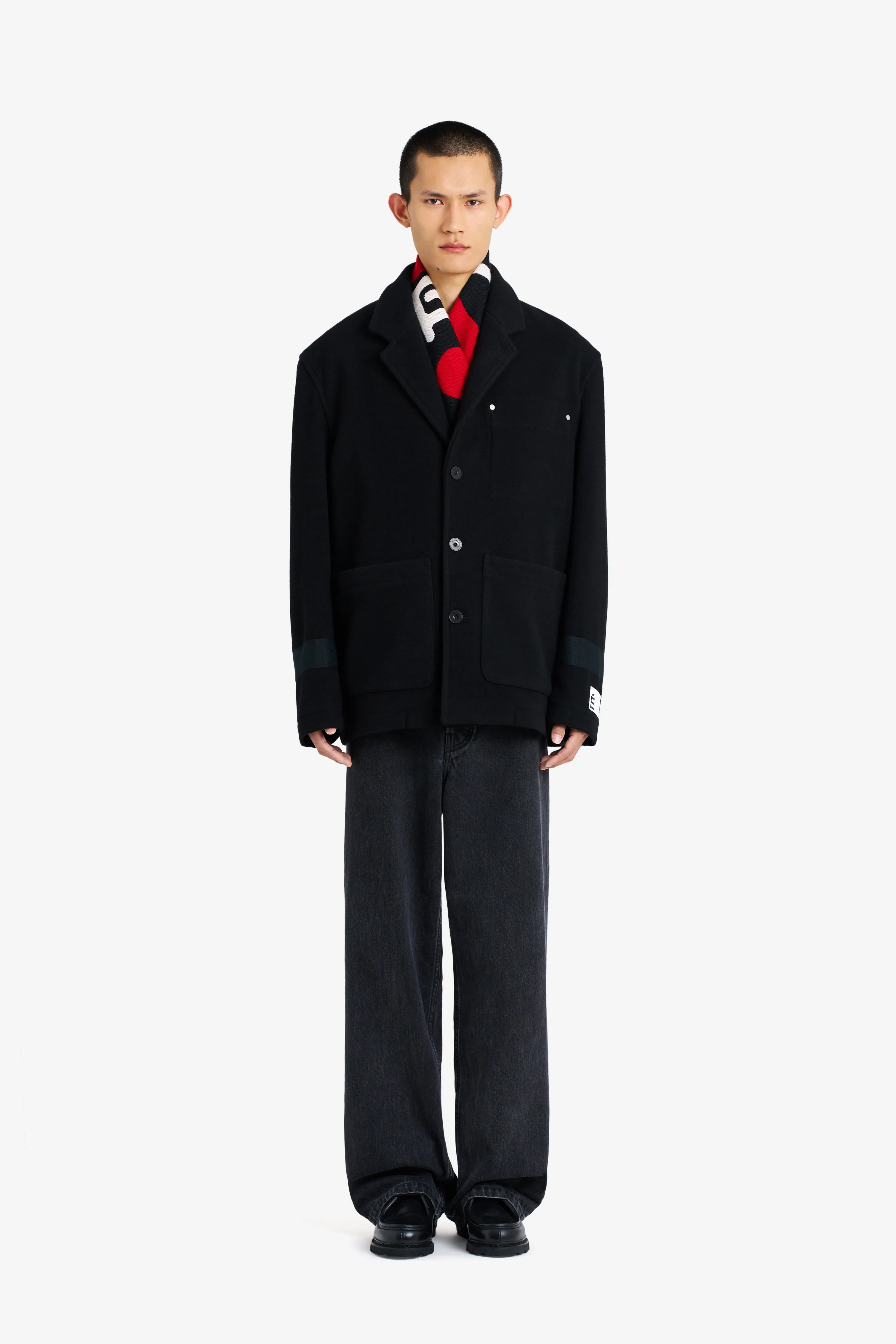 WOOL DRESSED UP JACKET BLACK